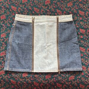 Blue Pencil Mini Skirt for Casual Night Out